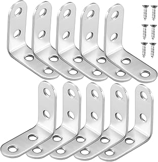 PLAFOPE 1 Set Corner Code Brackets for Wood Metal Shelf Metal Brackets for Wood Angle Bracket Corner Bracket L Brackets for Shelves Brackets for Windows Iron Angle Brackets Iron Brackets