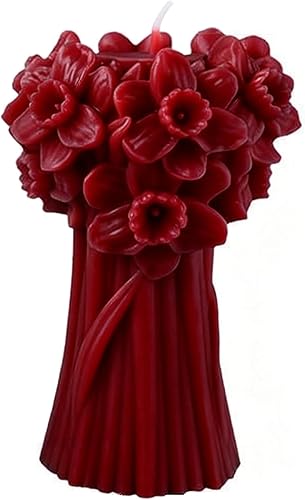 Miniatura 13 de Paquete de 6 moldes de flores, moldes de peonía, rosa, 3D y silicona para fundición de resina y fabricación de velas