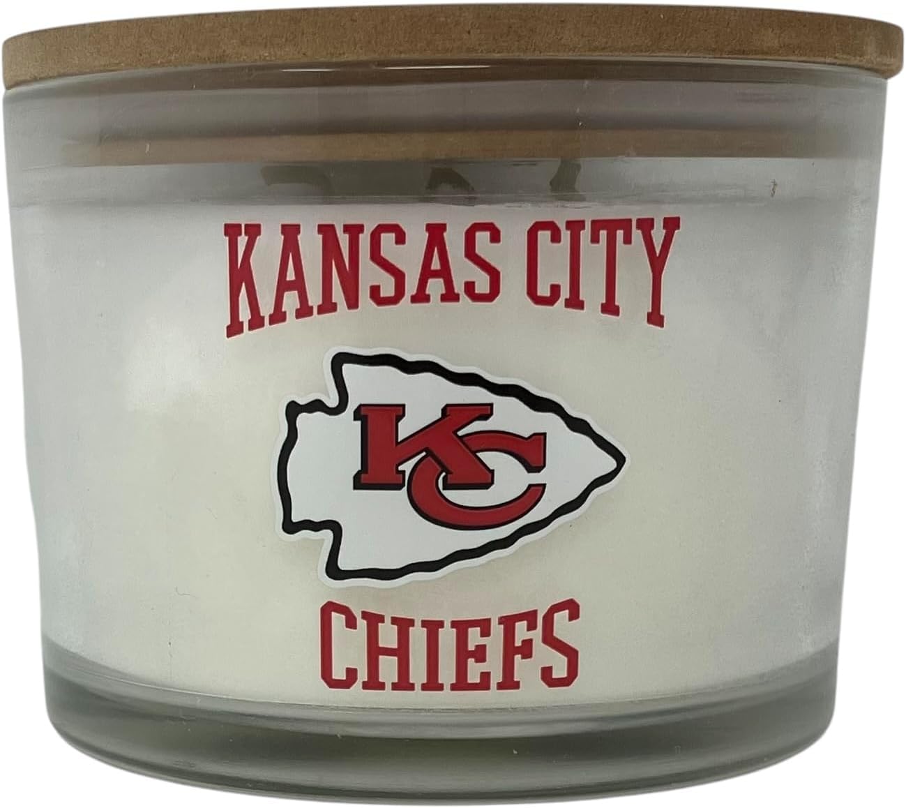 Pegasus Sports Football Logo Top 3 Wick Candle, 12.5 oz, Team Colors