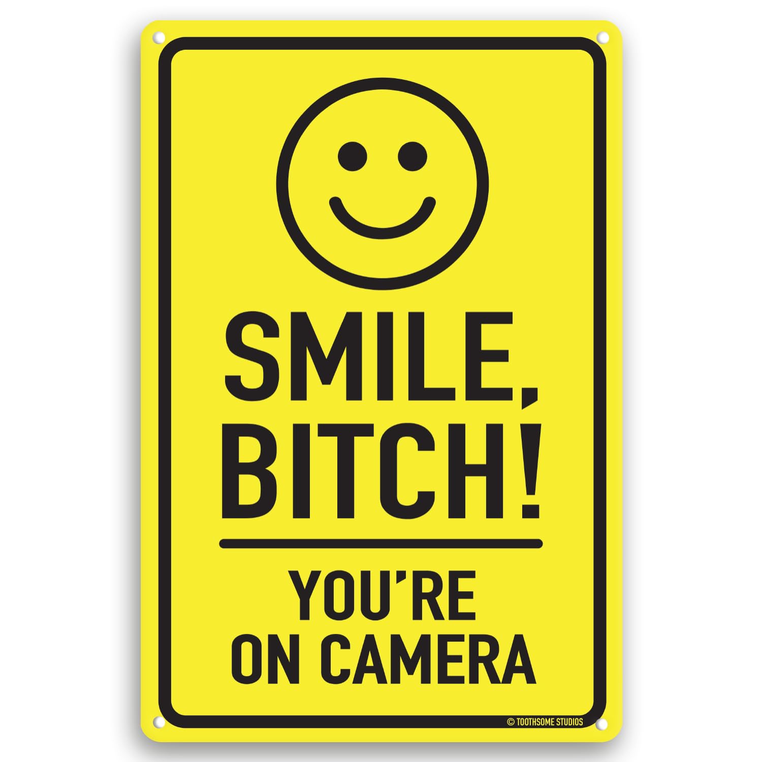ANLEY 7 In. X 10 In. Smile You're On Camera Sign - - Video Surveillance - Foto 3