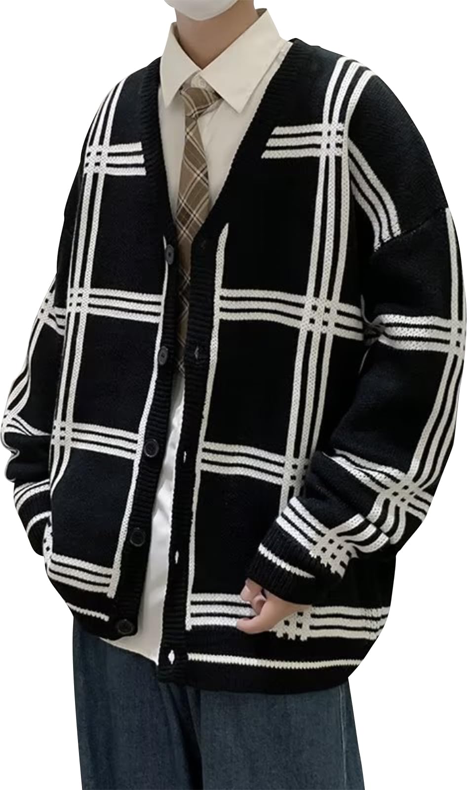 CABAN チェック柄カーディガン Fサイズ CABAN チェック柄カーディガン Fサイズ