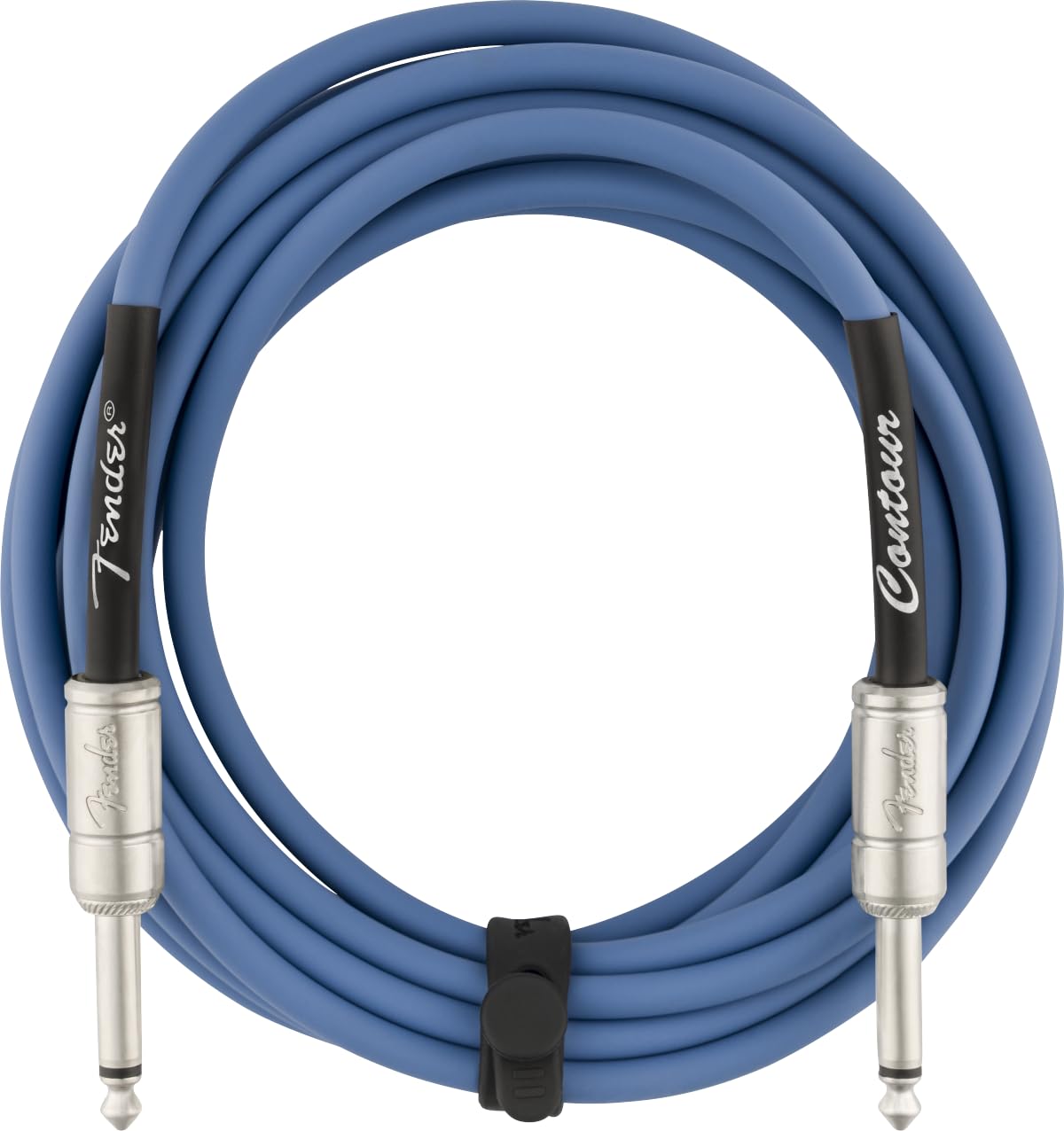 Fender Contour Series Instrument Cable (15ft STR/STR) in Lake Placid Blue, 15FT/4.5M - Image 2