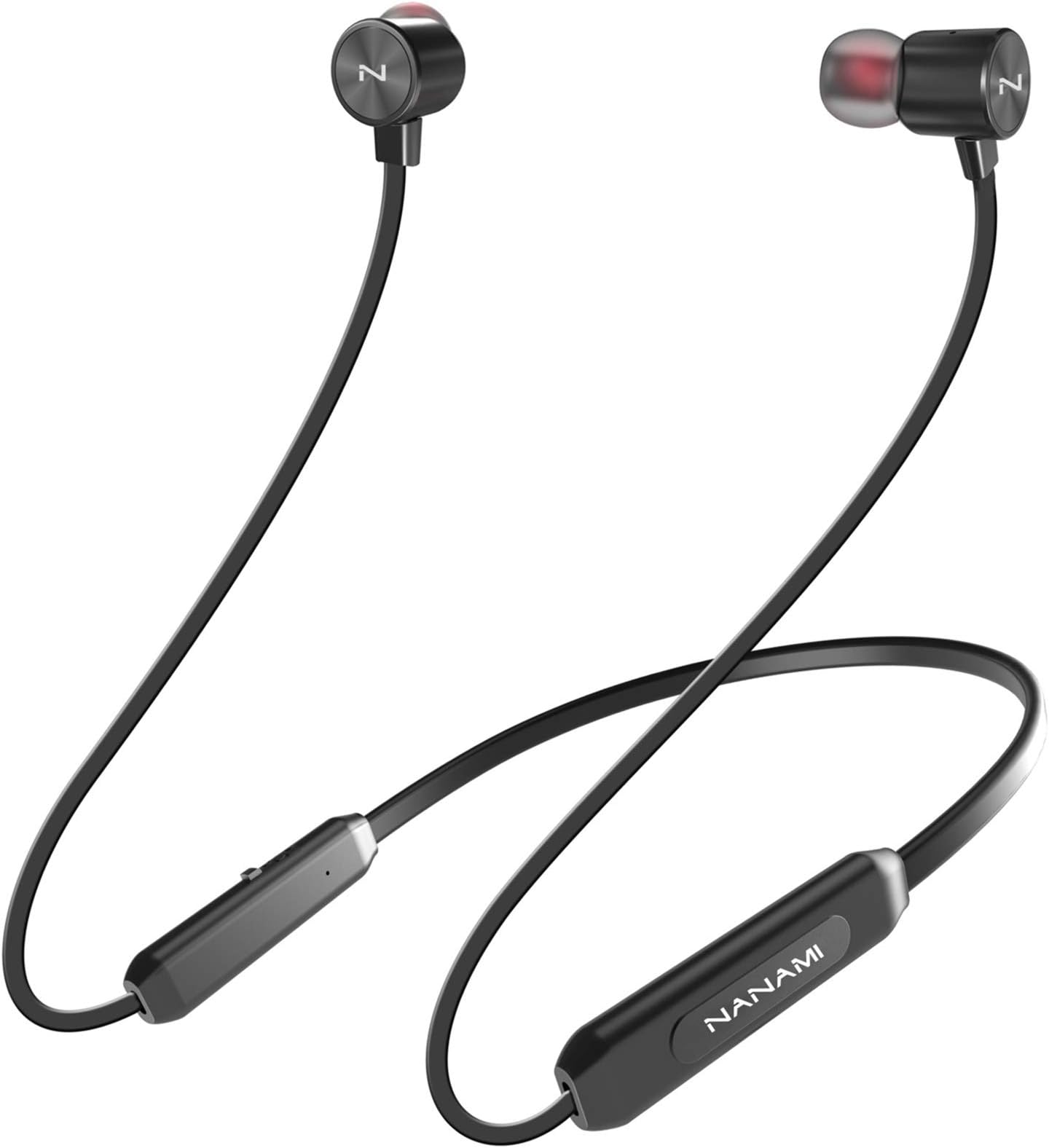 NANAMI Bluetooth Headphones Wireless Earbuds - Sports Magnetic Neckband Wireless Headsets, HiFi Stereo Deep Bass Updated Bluetooth 5.3 Earphones IPX7 Waterproof with Mic for Gym Running 24h Playtime