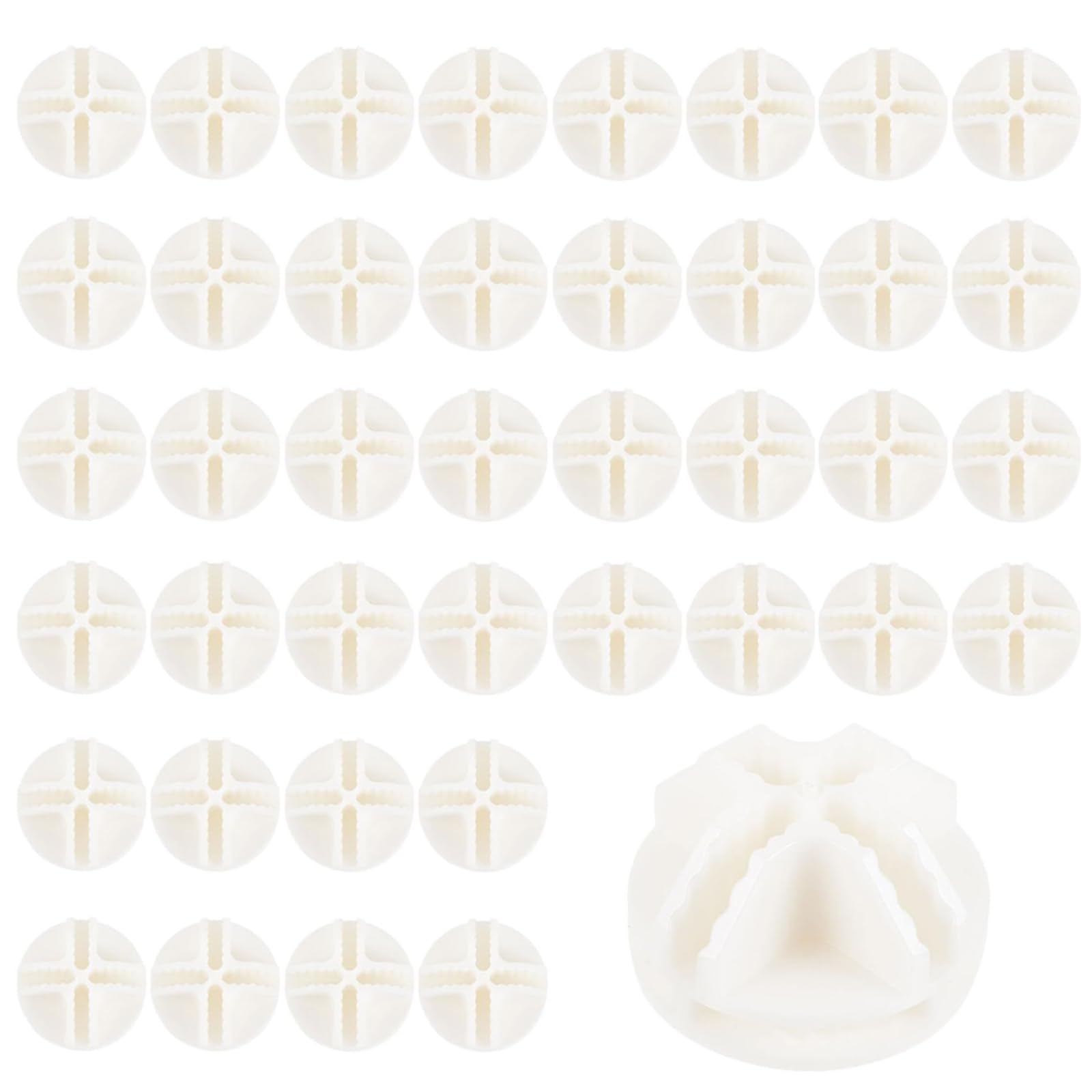 Connettori di Plastica Cubo di Plastica con 40 Connettori Metallici Incastro Plastico Scaffalature senza Bulloni Stoccaggio Cubi Scaffalatur Bianco