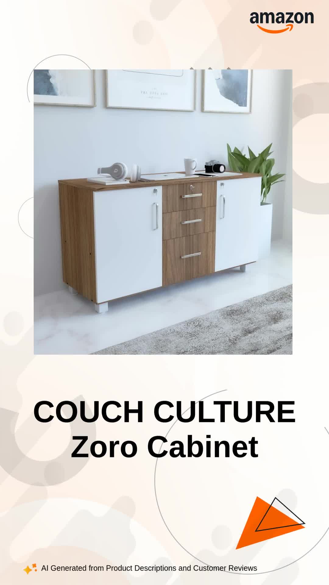 COUCH CULTURE Zoro 2 Door Multipurpose, Cloth Cabinet/Organizer