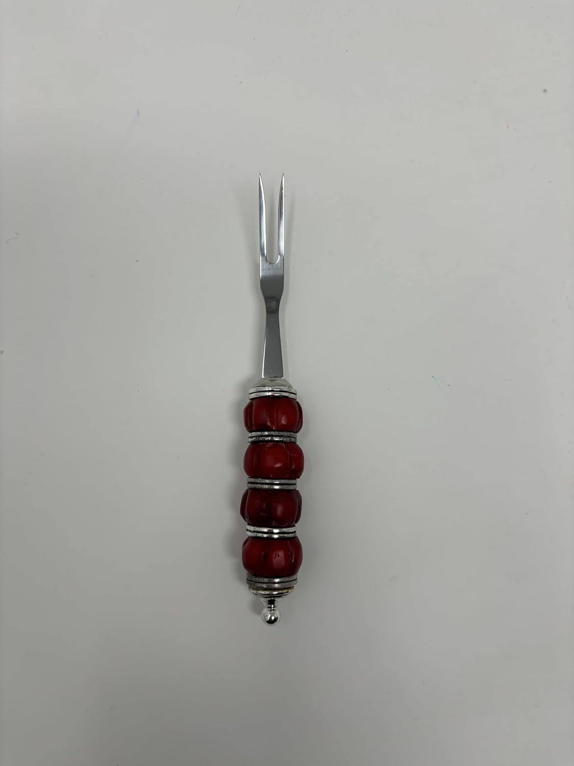 Red Coral Cocktail Fork Set