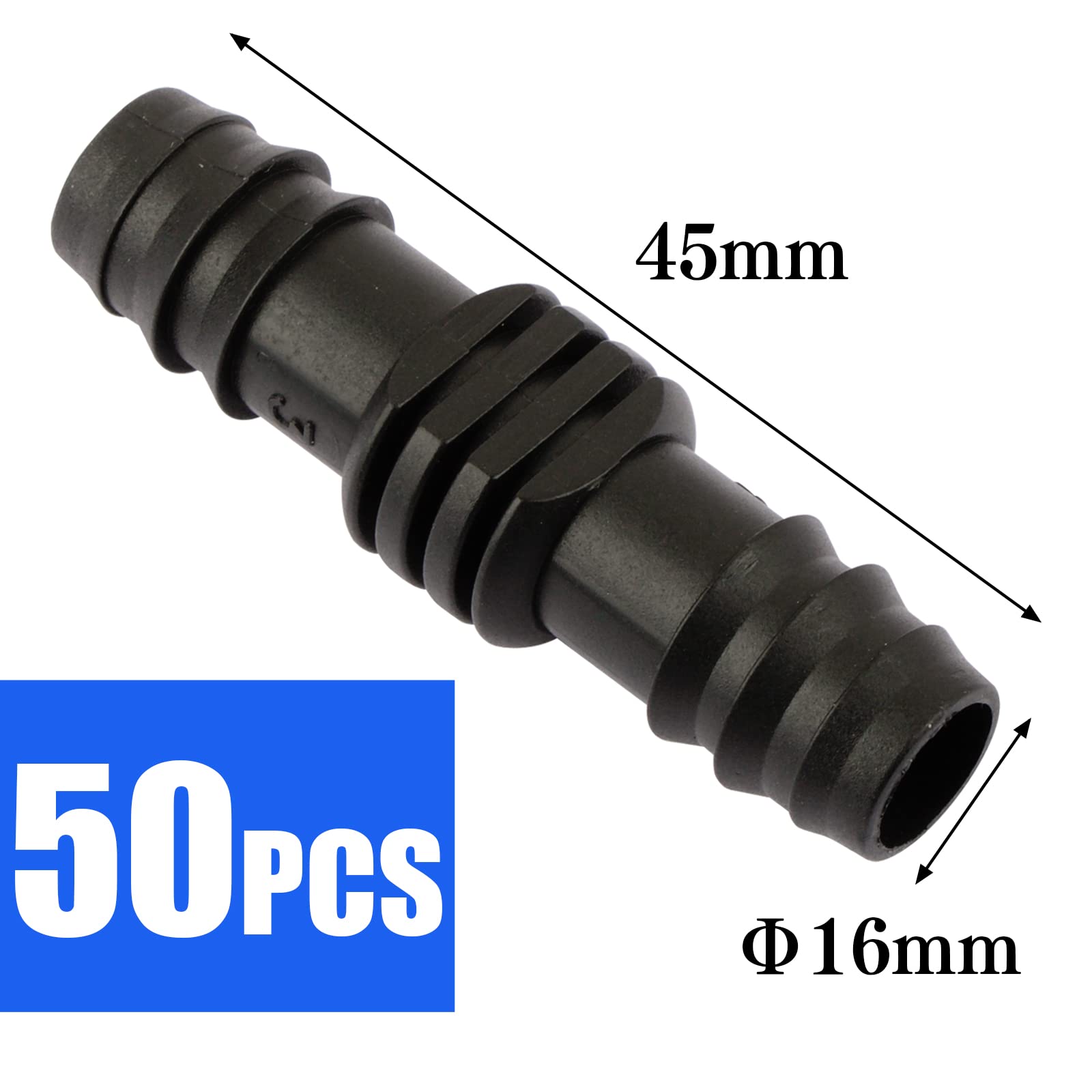 50Pz Raccordi a Gomito per Irrigazione Tubi 16Mm Connettori per Tubi Flessibili