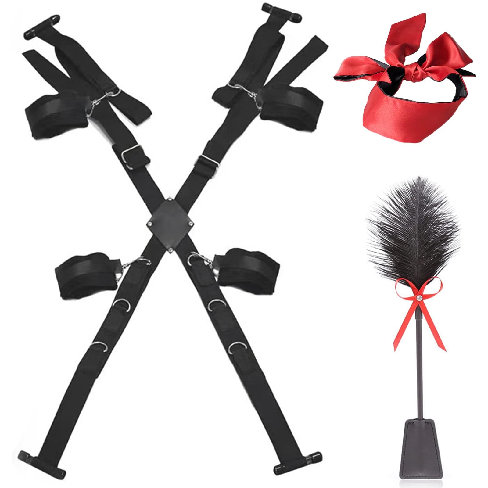 Balançoires Sexuelles Balançoire Érotique Toys,Kits de Bondage avec Menottes Érotique Set Accessoires,Balançoires d'amour Réglables Extrême,Jeux Adulte Couple