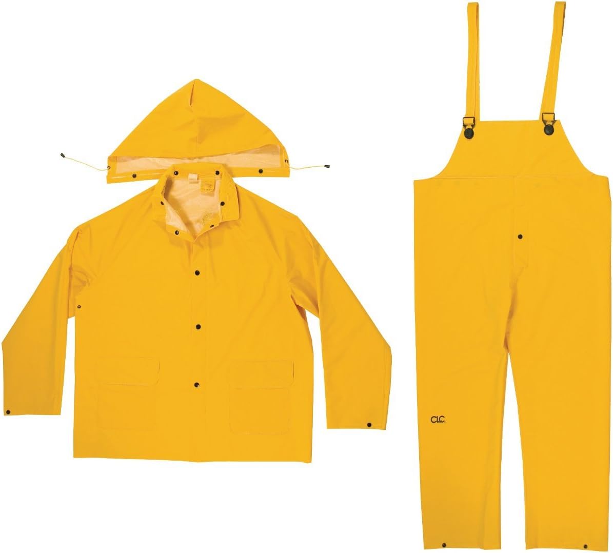 3 Pc. PVC / Poly Heavy Duty Yellow Rainsuit (Small)