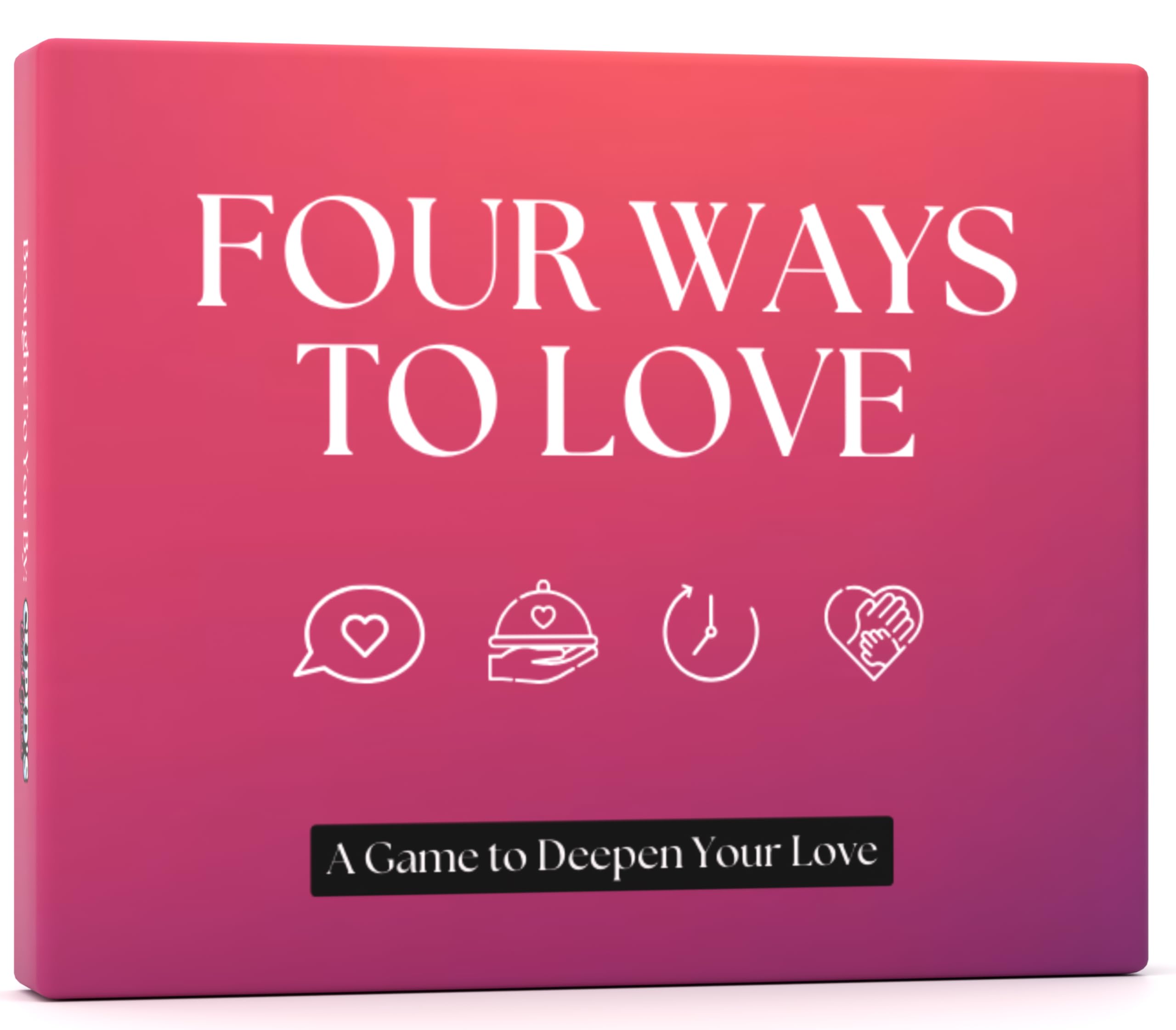 Cupid's Card Games Four Ways to Love - Romantic Couples Game for Deeper Connection Perfect Valentine's Day Gift, Date Night Idea and Couples Gift for Adults