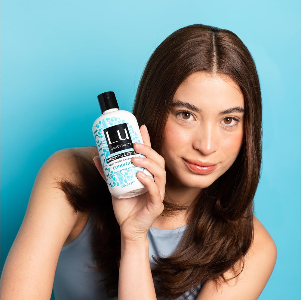 LATINUS Lu Beauty Control Conditioner Set Anti-Frizz Tame & Sleek for Frizzy, Hard to Manage Hair 2 Count (24 oz) - Image 7