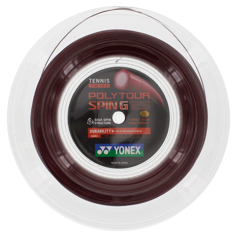 YONEXPtgg125-2Y Tennis String Ptgg125-2Y D.Red 200Mtr/Coil Cls @Fs, Multi-Color