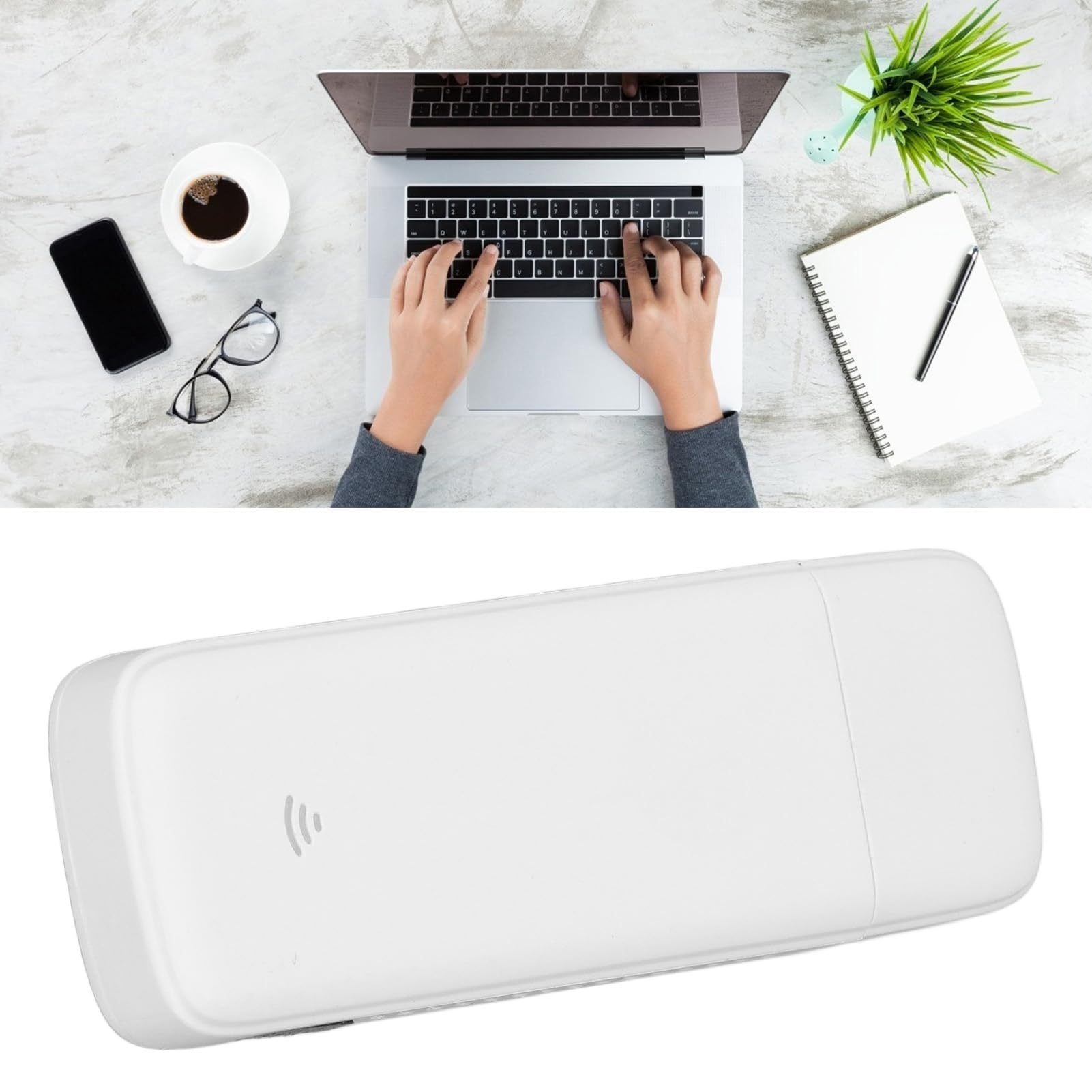 Modem WiFi USB 4G LTE Portable sans Fil avec Antenne Externe Amovible, Plug and Play, 10 Appareils Pris en Charge, Routeur WiFi avec Emplacement pour Carte SIM, édition UE-Asie