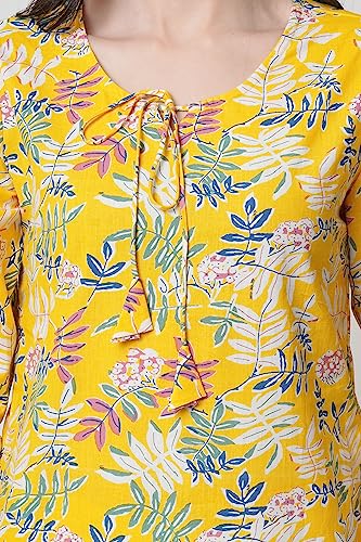 Image of rytras Women's Cotton Straight Fit Straight Kurta