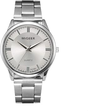 Watch Analog Wrist Stainless Quartz Steel Fashion Crystal Man Men's Watch Womens Field Watch