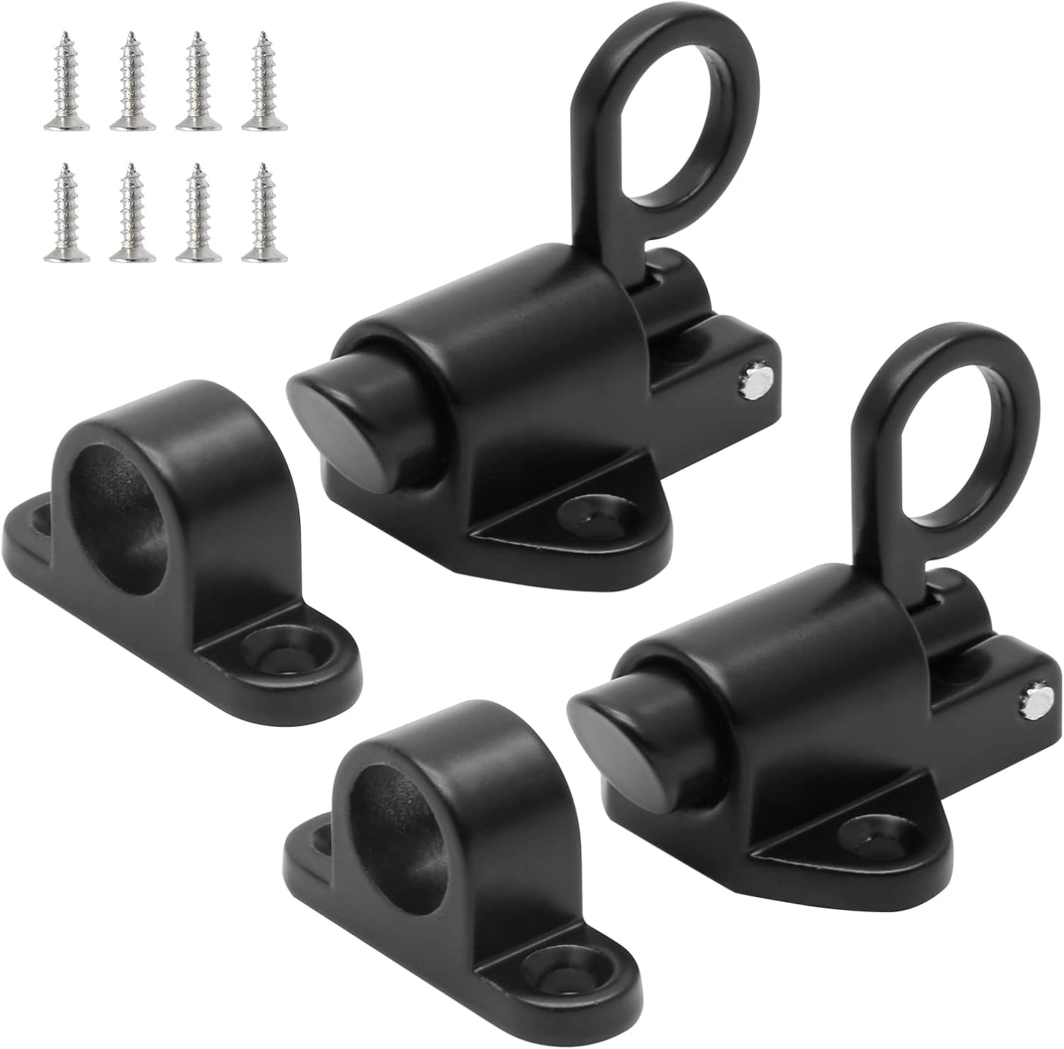 Suiwotin 2pcs SelfClosing Door Latch, Spring Door Lock Latch, Spring