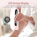 Femmes Bikini Trimmer, 2026 neuf 2-in-1 Razor électrique pour les femmes avec LED Affichage, IPX7 Rasoirs imperméables avec humide & Détachant les cheveux secs, sans douleur avec des lames de céramique pour bras de bikini, USB-C