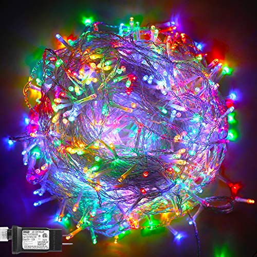 Vicila 500 Led Christmas Lights String Lights, Twinkling Hanging Lights Multicolor Plug In Fairy Light For Party, Bar, Xmas, Teen Girls Bedroom Decor-173.9Ft(Colorful) #TOP5
