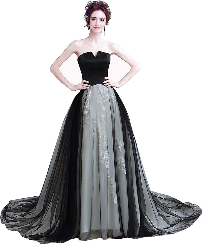 Panhaitin Off-Shoulder Long-Tail Black 