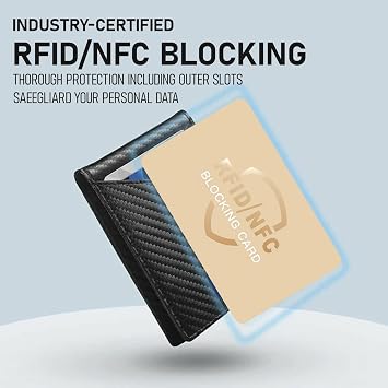RFID Blocking Card 6 Pack,Credit Card Protector,Force Field max Card Protector,RFID Card Blocker for Debit Cards,Card Blocker for contactless Cards,One Card Protect Entire Wallet (Golden, 6 Pack)