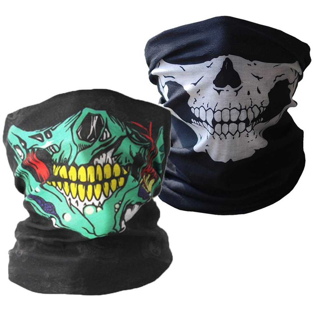 Ulalaza ToBe-U Seamless Multi Function Half Face Skull Tube Mask for Halloween — image 1
