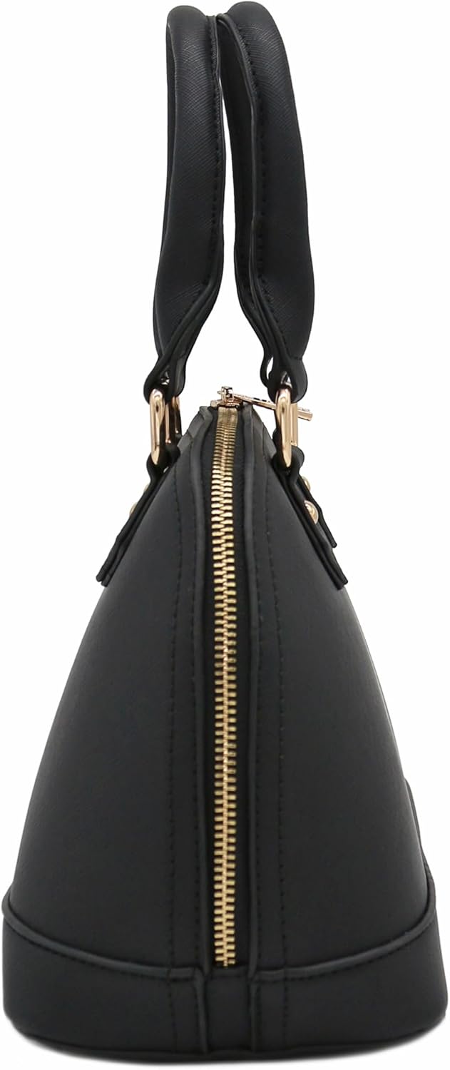 Zip-Around Saffiano Classic Dome Satchel - Image 4