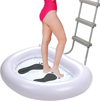 Inflatable Pool Foot Bath Basin, Foot Bath Wash for Swimming Pools