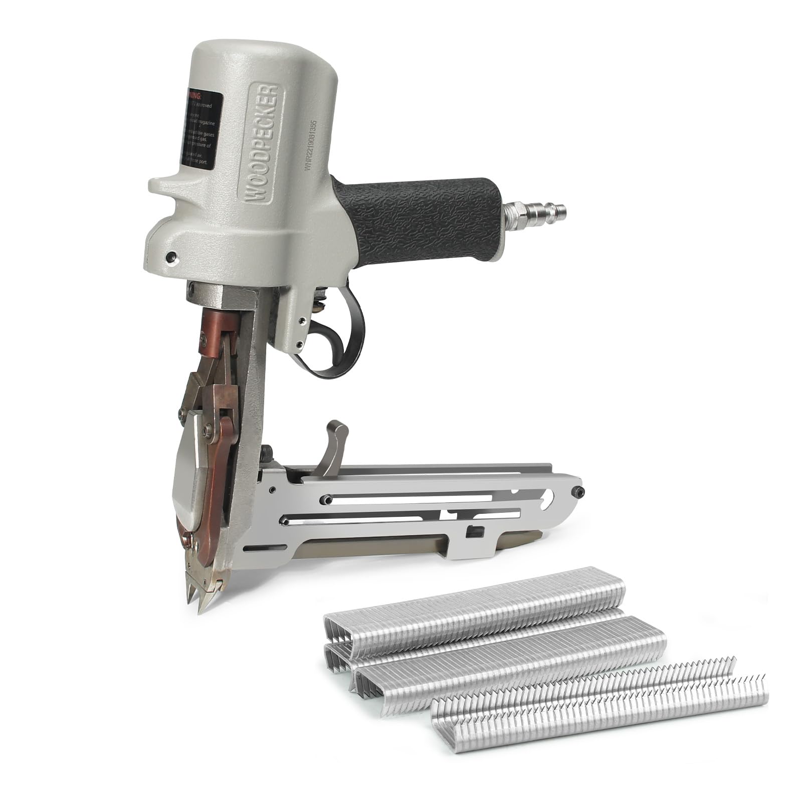 WOODPECKER HR-22 15 Gauge Pneumatic D Ring Hog Ringer Gun, Hog Ring Plier with Sharp Muzzle, Similar to TR203, HR 60-22 Hog Ring Gun, for Fastening Car Seat Foam