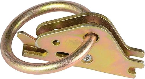 Miniatura 3 de Anclajes de amarre de anillo O de acero E-Track 10 unidades compatibles con cargas de carga en camas planas, remolques, furgonetas, camionetas y