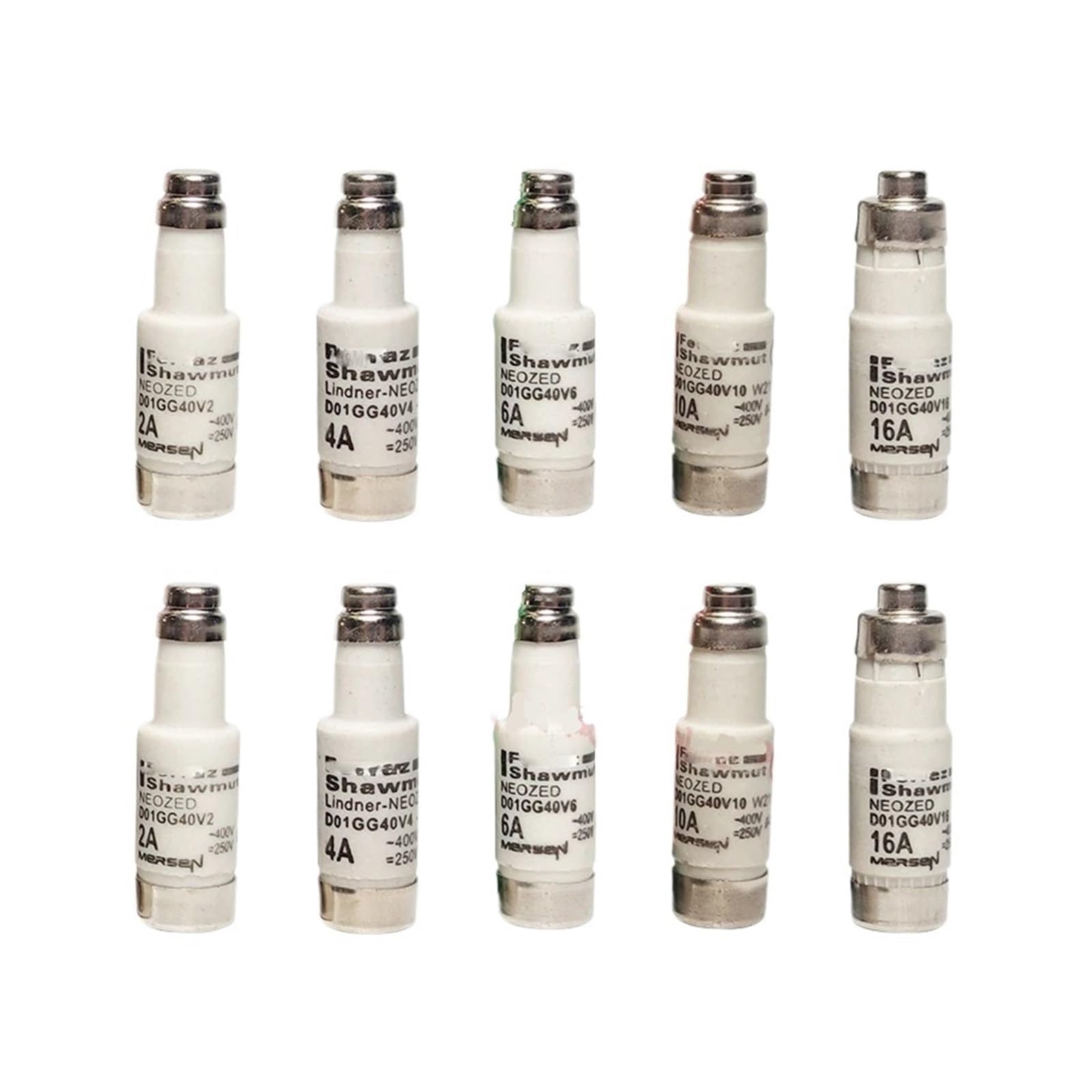 YMUGUEGH 1pcs Fuse fuse D01GG40V10 V16 V6 V4 V2 10A 400V-250V(D01GG40V16 16A)