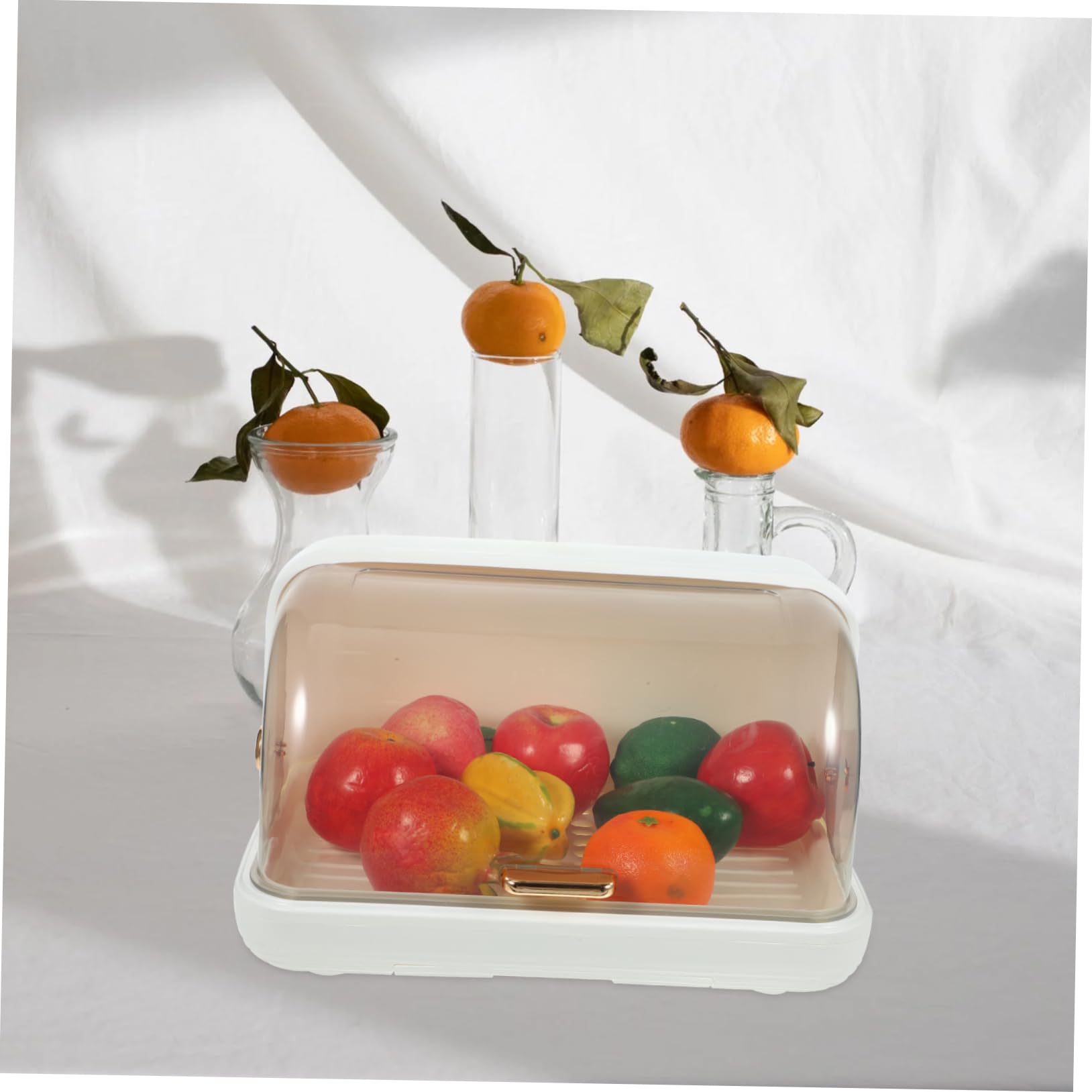Mikinona Babyflaschen Trockengestell mit Deckel Großer Kapazitärer Becher und Tellerhalter Staubgeschützter Organizer für Babyflaschen und Küchenutensilien Platzsparend und Schnelltrocknend