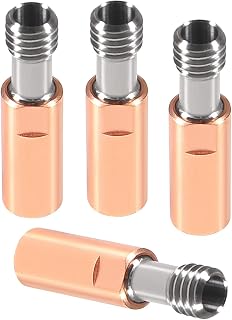 ALMOCN 4pcs 4.1 Bore Heatbreak Titanium Alloy and Copper Throat Nozzle for Ender 3 V2,Ender 3 Pro,CR10 Series 3D Printer Hotend