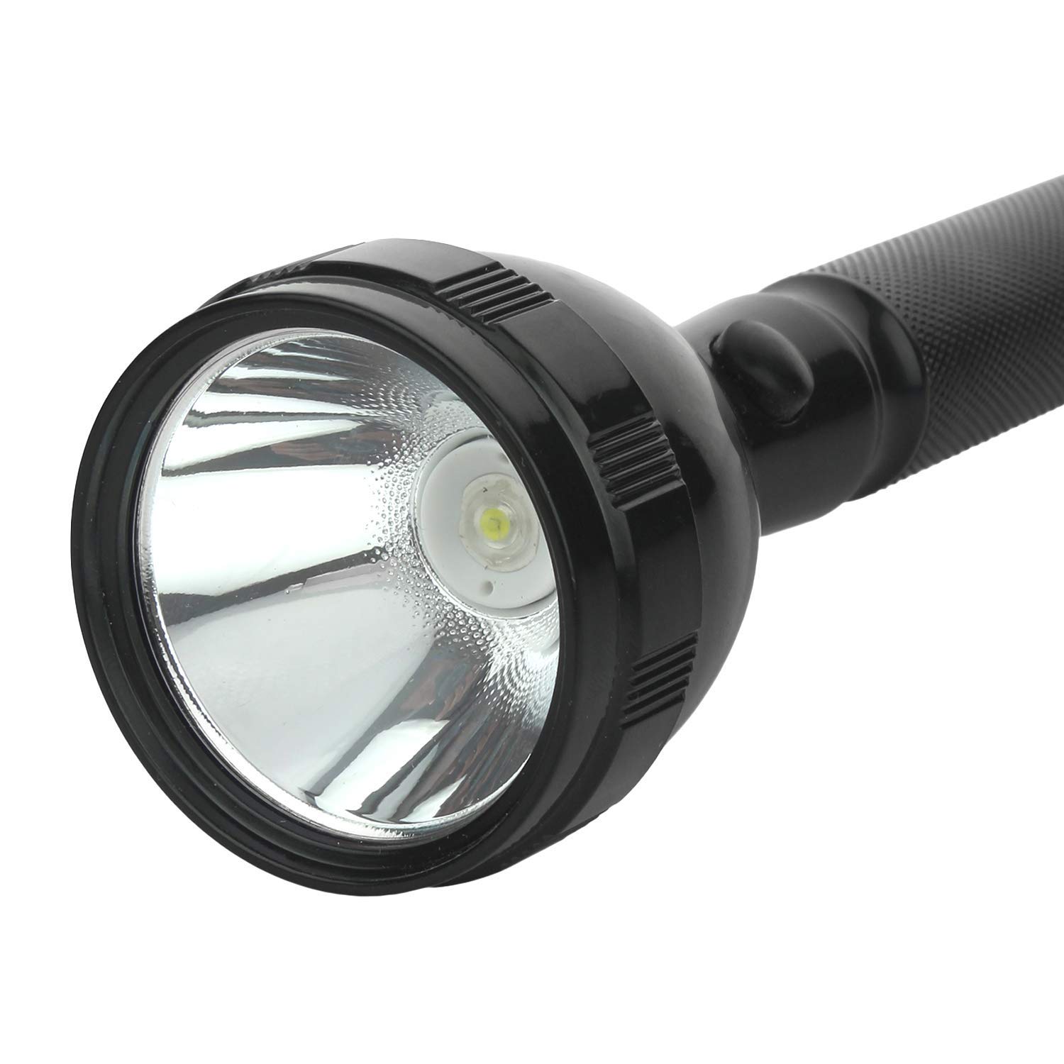 Care 4 9050 High Power Long Life Flashlight - Rechargeable and Two Bulb LED Torch Emergency Light (Black) 3