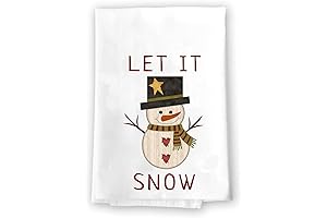 Rustic Snowman Holiday Bathroom Towel
