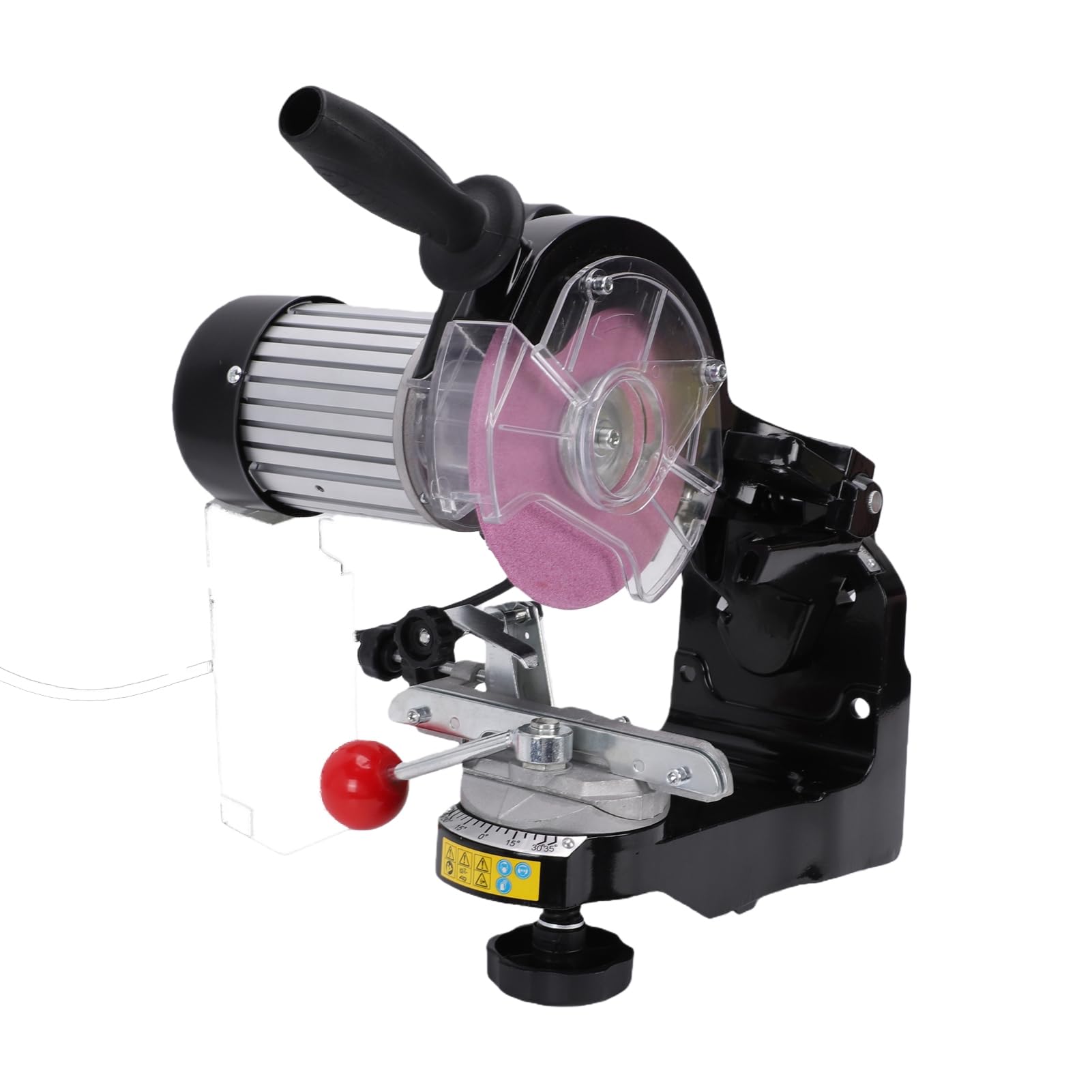 AMONIDA Afilador de Motosierra 230W 3000RPM Ángulo Ajustable con 2 Ruedas (Enchufe europeo 220V)