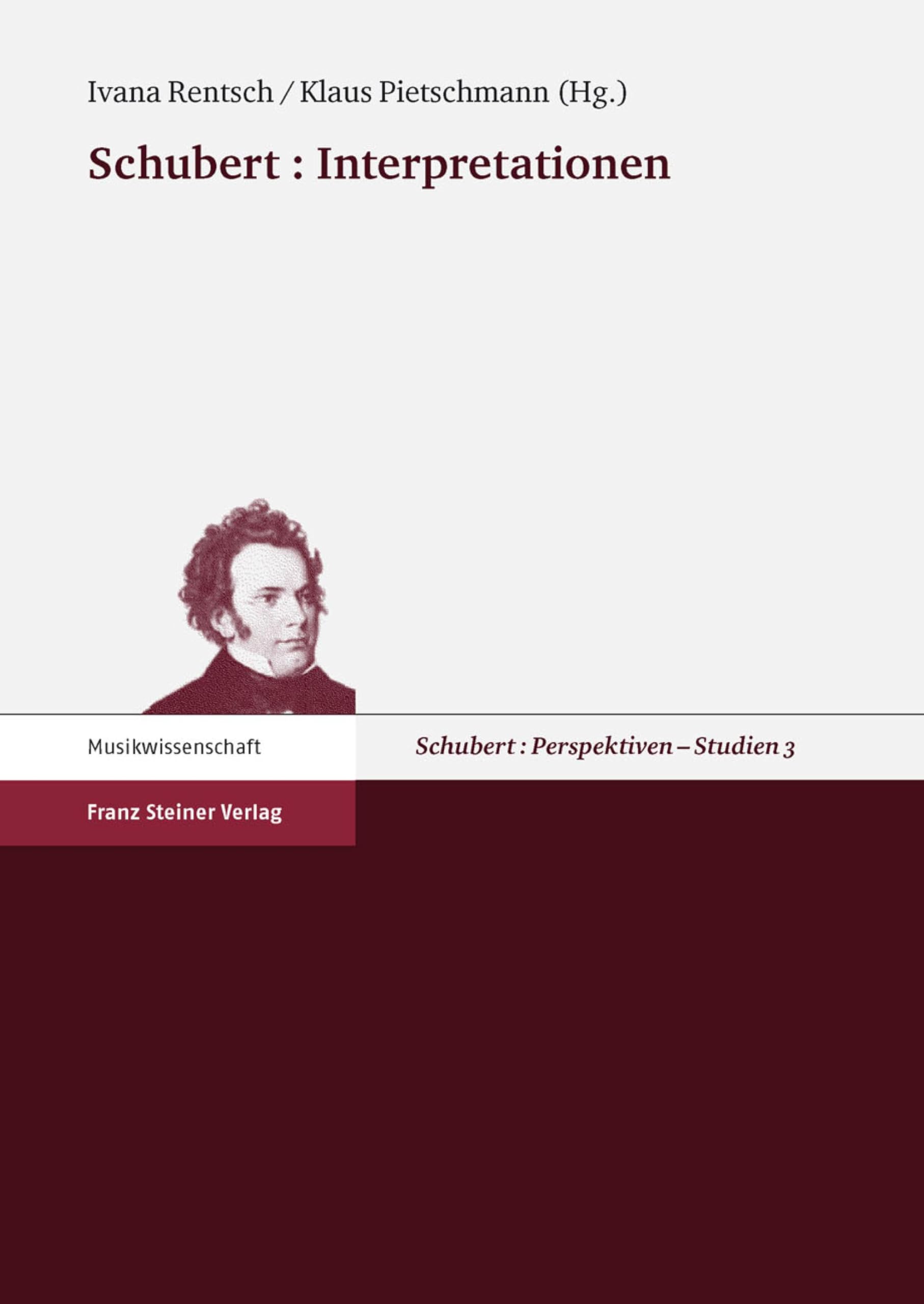 Livre Schubert : Interpretationen (Perspektiven Studien 3), recueil d'essais musicaux en allemand