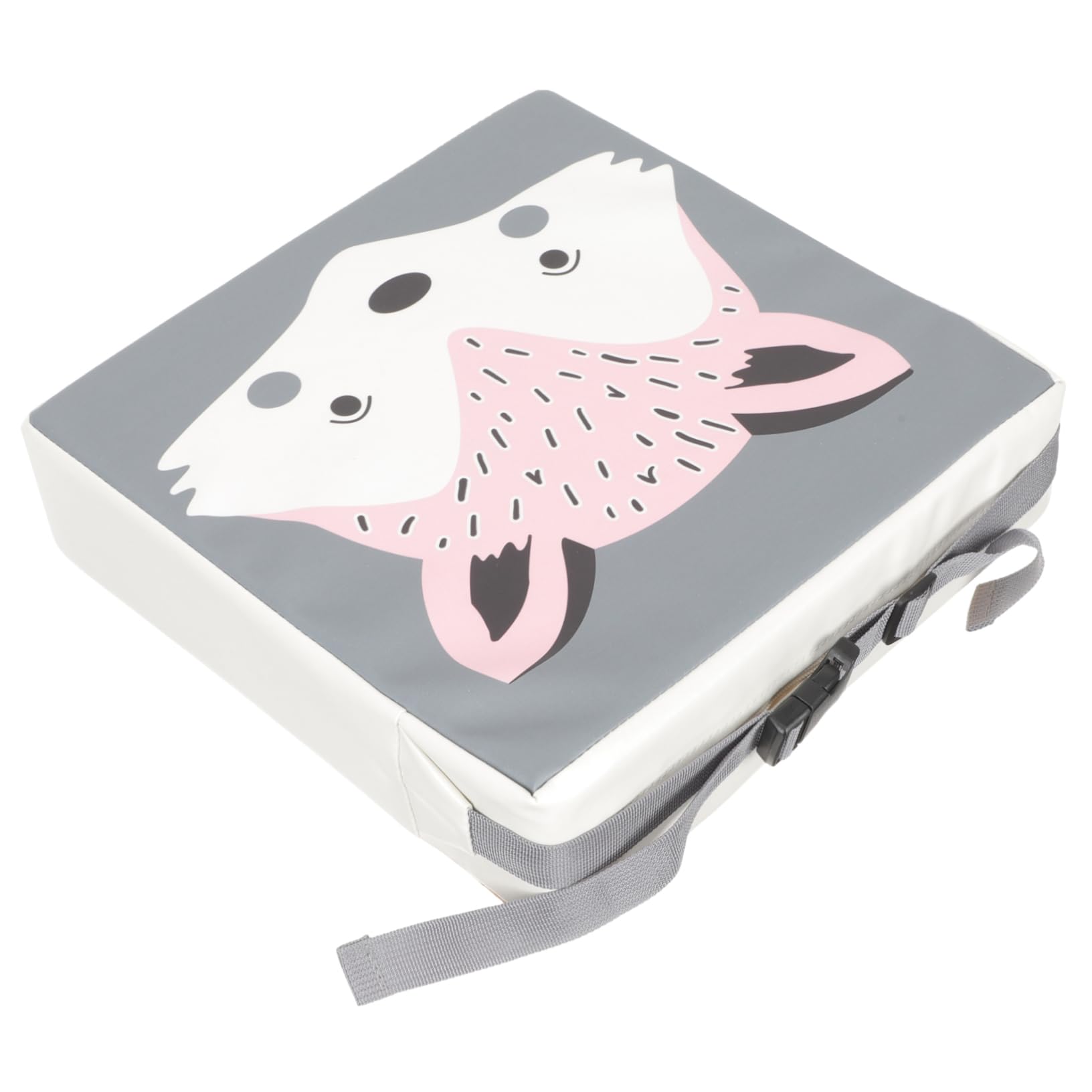 Toddmomy Cojín Elevador Para Silla De Comedor Infantil Antideslizante De Algodón y Lino Diseño De Cartoon Para Asiento Elevador De Cómodo y Transpirable Para Usar La Mesa