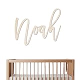 Custom Baby Name Sign for Nursery&comma; Customized Wooden Name Sign&comma; Name Wall Decor for Nursery&comma; 12-52 Inch Size&comma; Ideal for Boys and Girls - MODERN Font