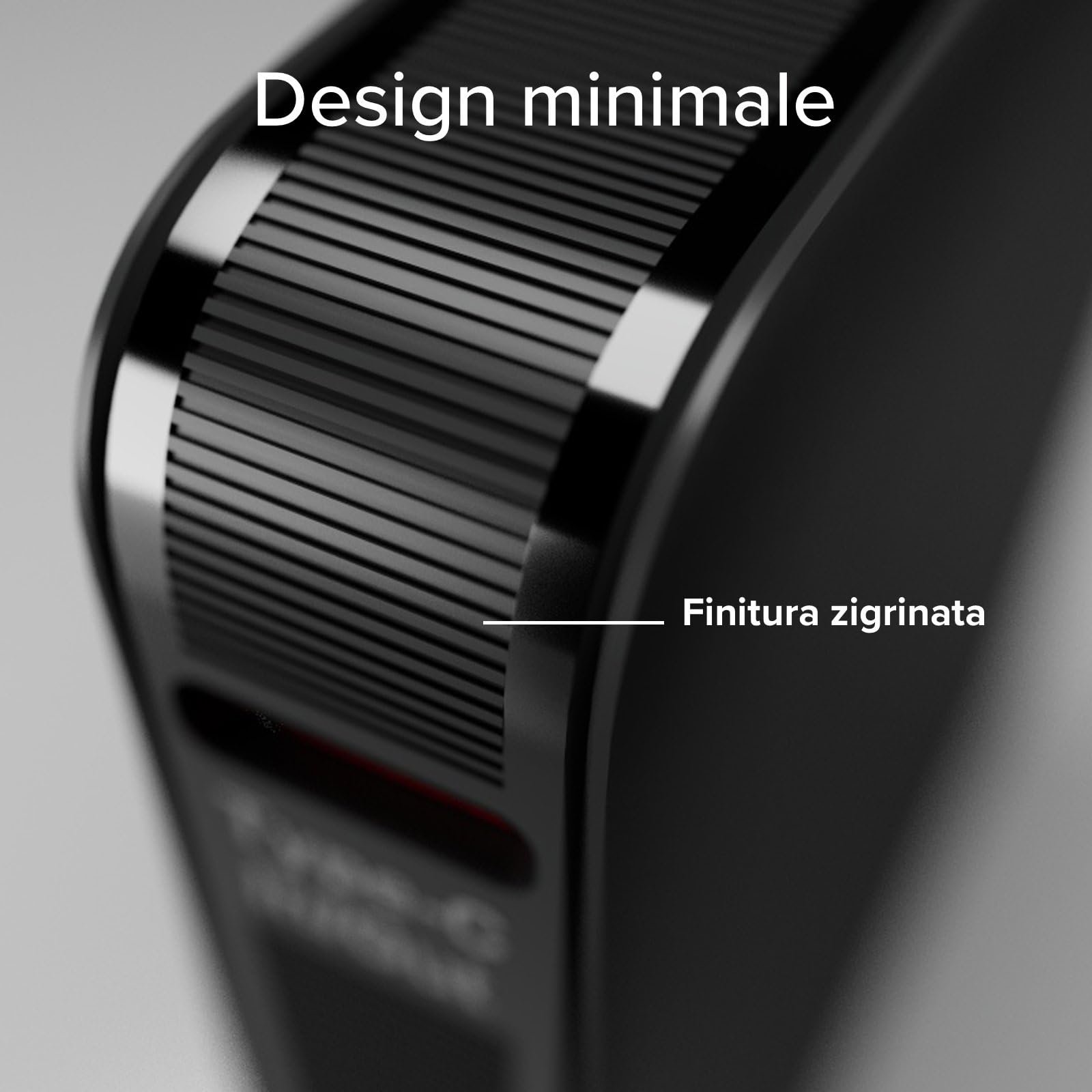 SBS NanoTube PowerBank HD 5000mAh 10W Power Bank Ricarica Rapida USB-C Caricabatterie Portatile Nero