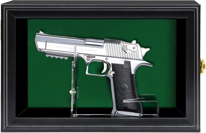Amazon.com: Medikaison Handgun Pistol Revolver Gun Display Case Wall ...