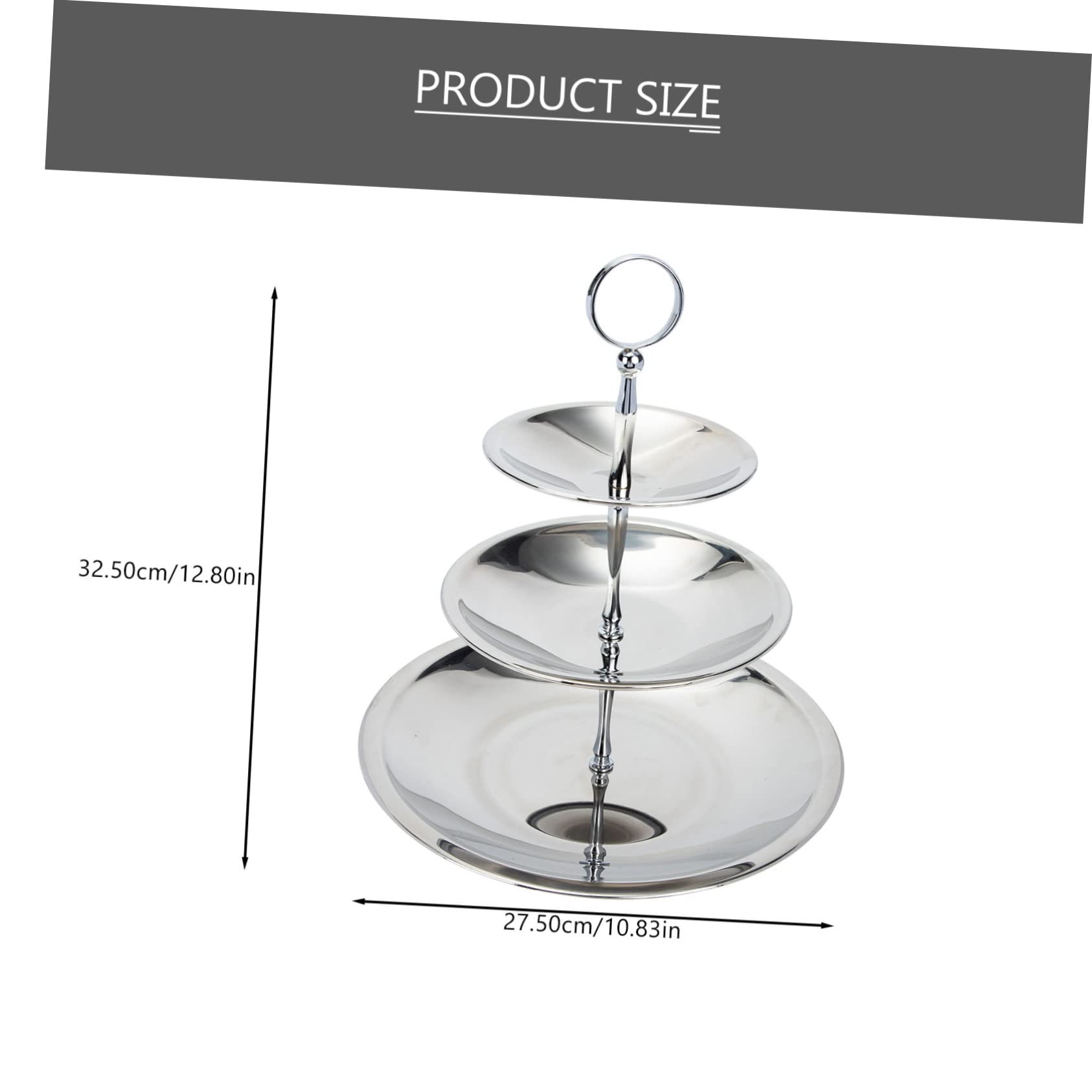 MUCKLILY Fruit Serving Tray Snack Display Stand Dessert Table Display Set for Events Parties and Home Use Stylish Multi Layer Design Safe and Odorless