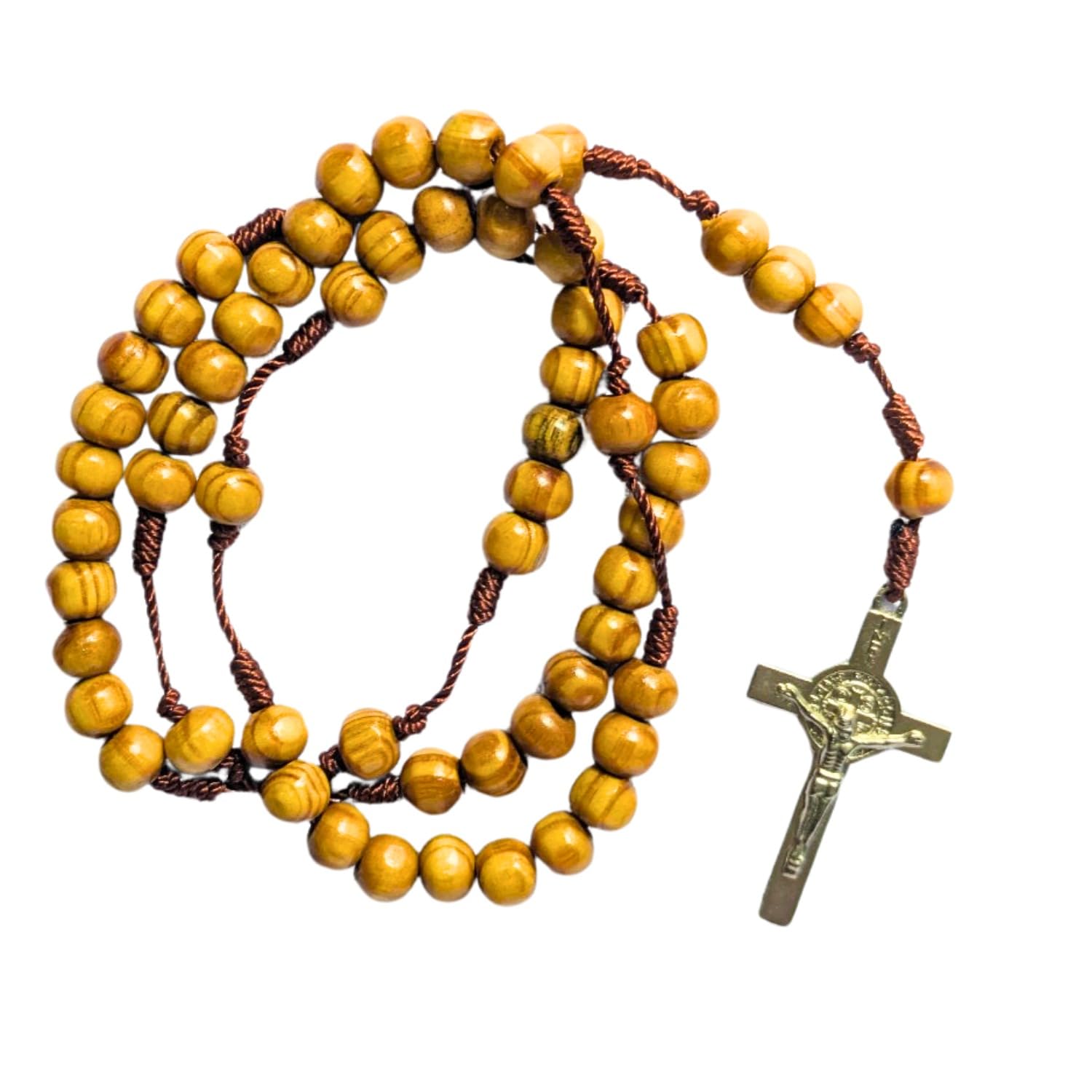 Slymet - Catholic Rosary made of Olive Wooden Bead 6mm, with Cross Crucifix, Catholic Japamala, kontha,Handmade Prayer Beads for Men & Women |Wooden Rosary for Daily Devotion, Meditation, Gift, Church & personal use for prayer.-image-23