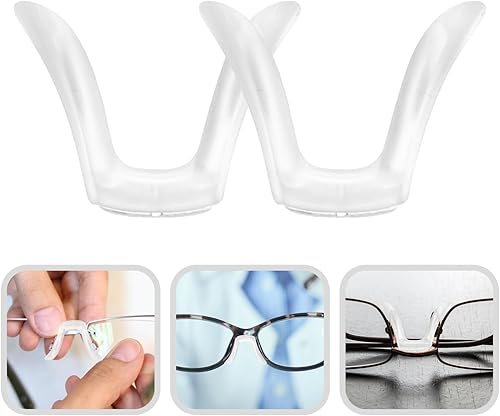 Miniatura 9 de Ciieeo 3 unids en forma de U almohadillas de silicona gafas de apoyo puente almohadillas para gafas de sol