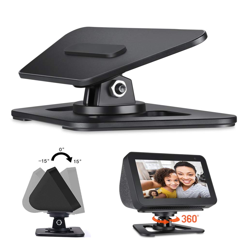 Supporto Regolabile Per Echo Show 5 - Base Magnetica Girevole 360&deg;, Inclinabile, Bianco E Antiscivolo (2019)