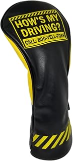 ReadyGOLF How's My Driving Embroidered Driver Headcover