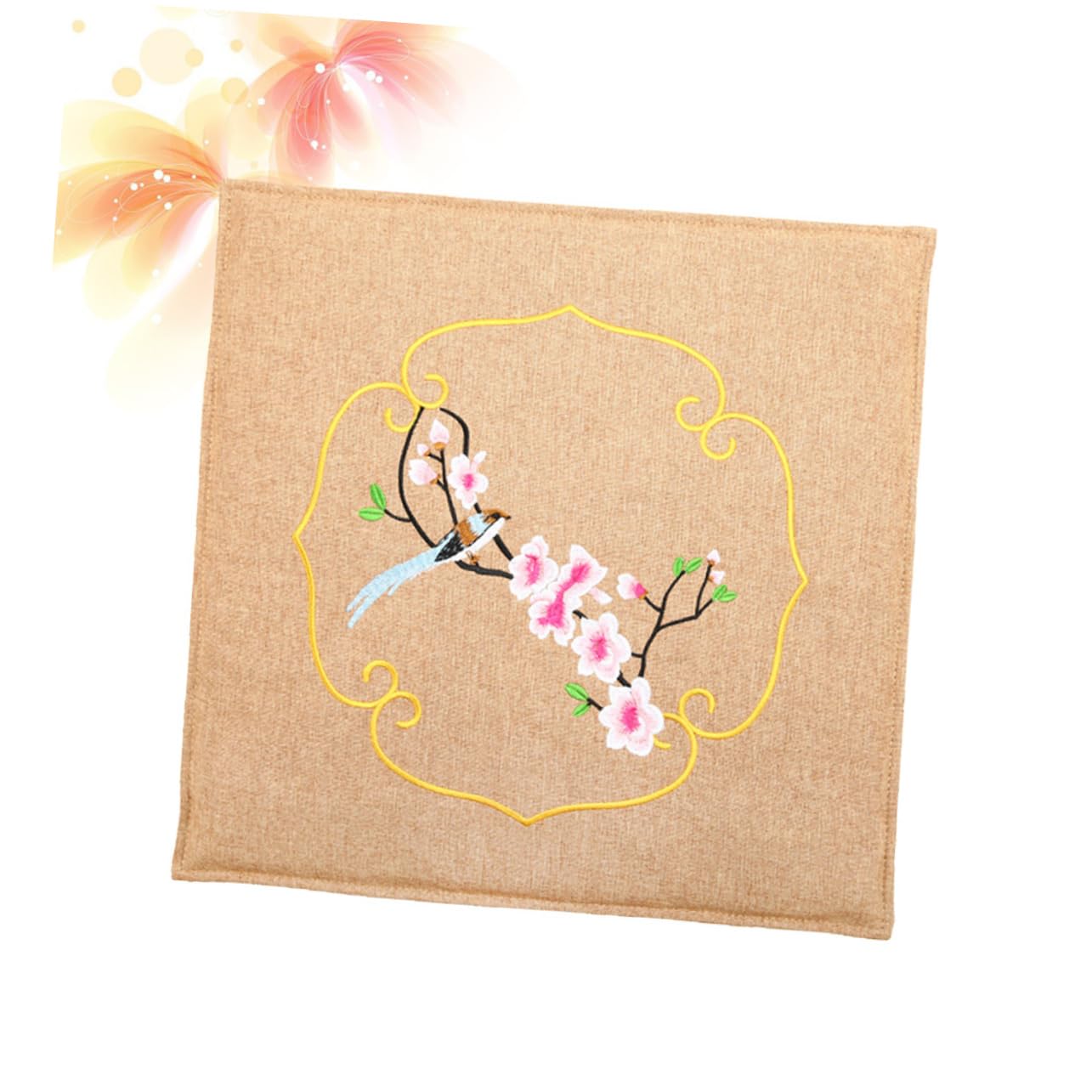 PACKOVE Cuscino Termico Elettrico in Cotone e Lino Stampa Decorativa, Regolazione della Temperatura per Uso Domestico e Ufficio