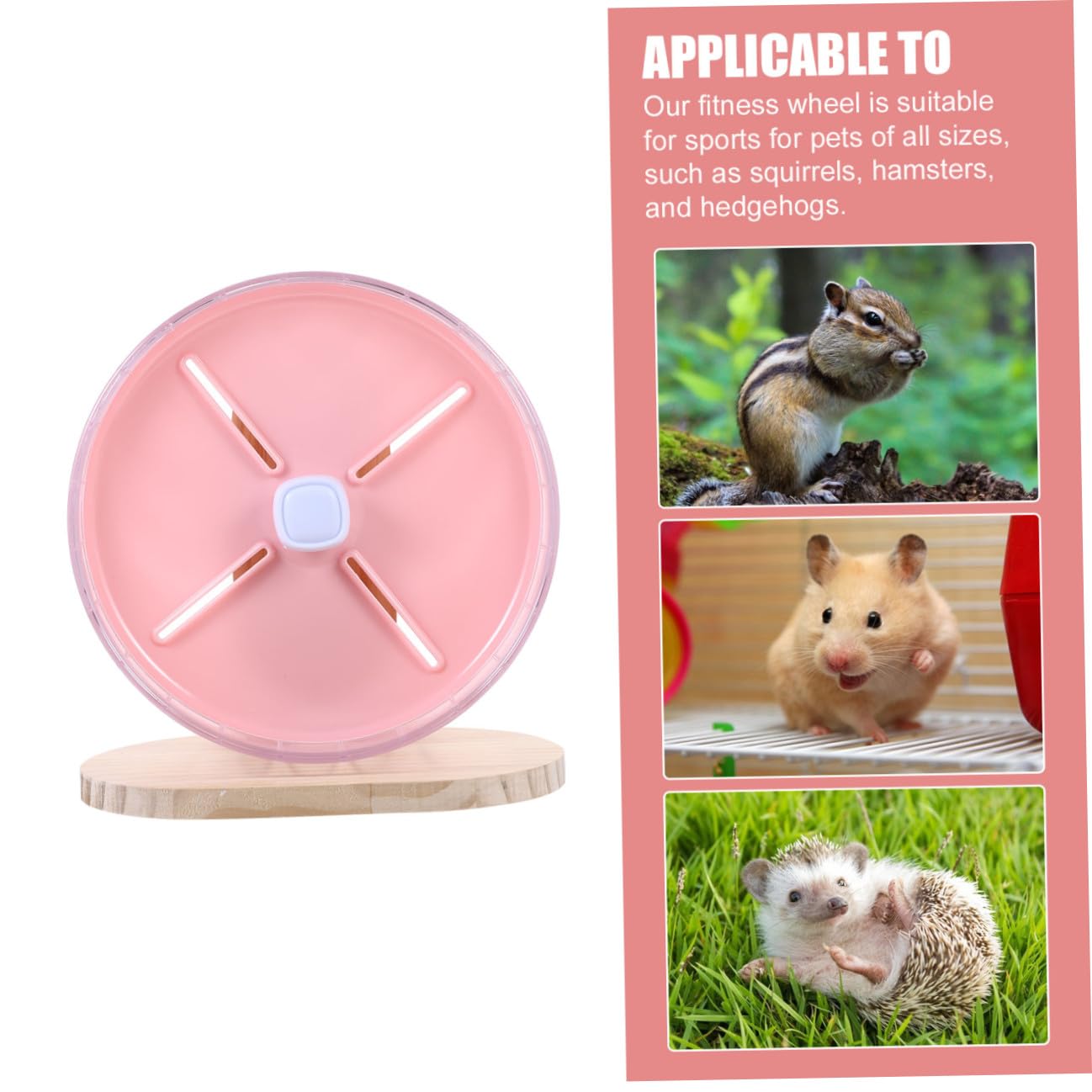 Abaodam Roue Silencieuse pour Hamster Et Chinchilla Accessoire Compact pour Cage Stable Et Décoratif pour Rat Et Hérisson