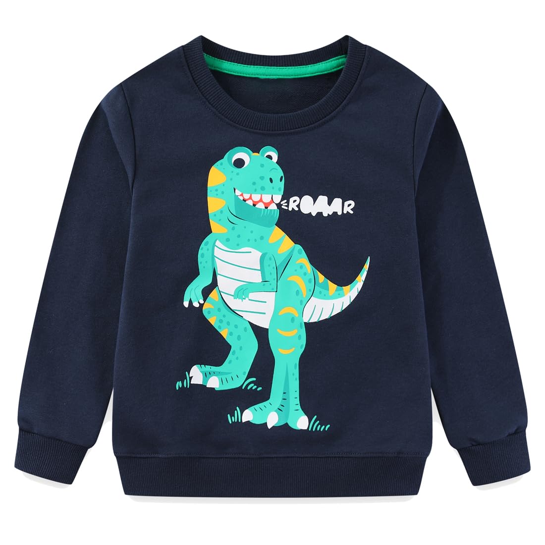 Popshion Toddler Boys Sweatshirt Cotton Lightweight Kids Winter Warm Sweater Crewneck Pullover Tops