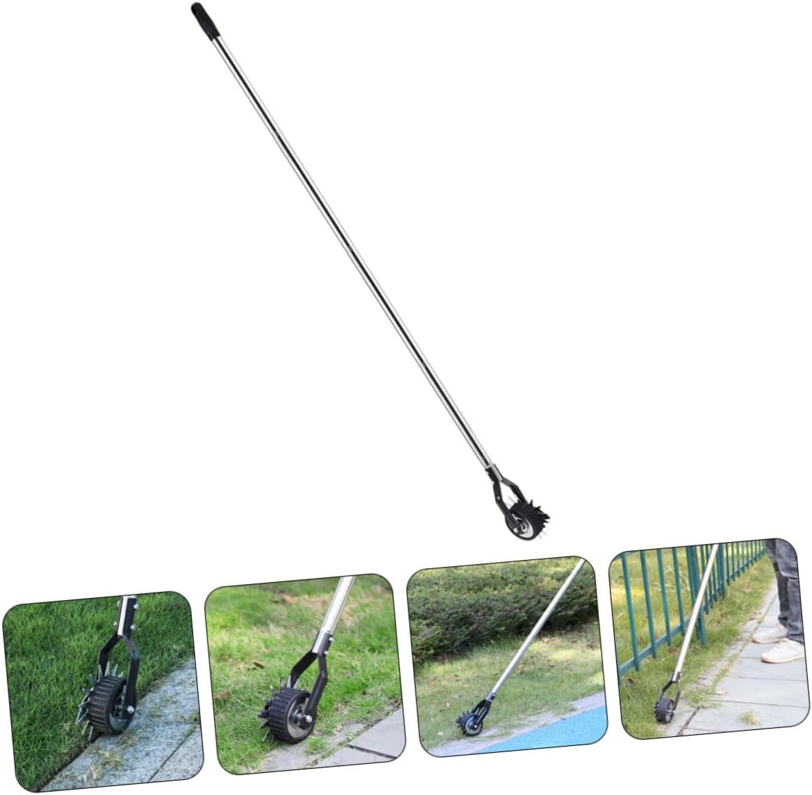 1set Manual Lawn Trimmer Wheel Rotary Edger Practical Grass Edging Tool for Clean Lawn Borders Lightweight and Portable Maintenance Equipment