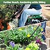 Garden Tool Set, 5Pcs Garden Tools with Extensions, Heavy Duty Rustproof Metal Gardening Tool Shovel Weeder Tiller Pruning Shear Gardening Supplies Garden Gifts for Women Kids #2